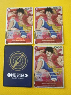 OP01-024 Monkey.D.Luffy SR English x4 Playset One Piece Card Game Romance Dawn - Image 2