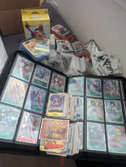 One Piece TCG CCG Card Collection Lot Bundle with Binder And Sealed Product - Image 1