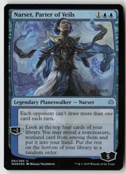 Narset, Parter of Veils Prerelease Cards (61) Foil - MTG - LP - Image 1