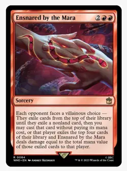1x MTG Ensnared By The Mara - Dr.Who Rare! NM Mint! Ships fast - Image 1