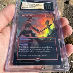 City on Fire In Hand NM ✨ Borderless FOIL ✨ MTG Secret Lair D&D CGC Pristine 10 - Image 2