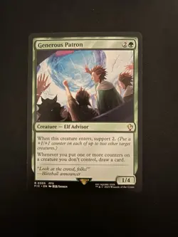 1x Generous Patron MTG Final Fantasy: Commander Rare Nonfoil NM - Image 1