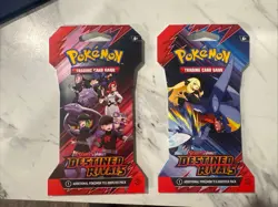 Pokemon TCG Destined Rivals Booster Pack x2 FACTORY SEALED - Image 1