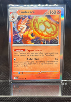 Cinderace 028/132 Holo Rare Mega Evolution Pokemon TCG - Image 1