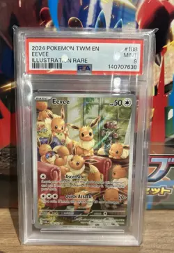 2024 Pokemon Twilight Masquerade Eevee Illustration Rare PSA 9 Mint #188🔥 - Image 1