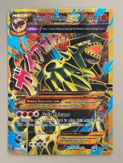 Pokemon TCG Primal Groudon EX 97/98 Ancient Origins Full Art Ultra Rare HP/DMG - Image 1