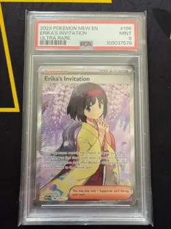 Pokemon - Erika's Invitation Ultra Rare #196 - Pokemon 151 - PSA 9 - Image 1