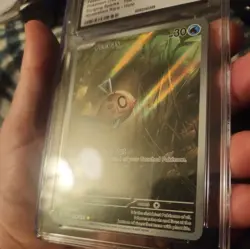 CGC 9 MINT Surging Sparks 198/191 Feebas Illustration Rare Holo Pokemon - Image 2