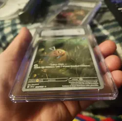 CGC 9 MINT Surging Sparks 198/191 Feebas Illustration Rare Holo Pokemon - Image 3
