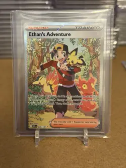 Pokemon Destined Rivals- #236 Ethan's Adventure Special Illustration Rare - Image 1