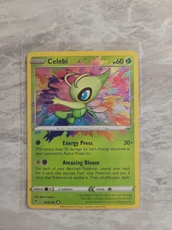 Pokemon TCG - Celebi 009/185 SwSh04: Vivid Voltage Amazing Rare NM - Image 1