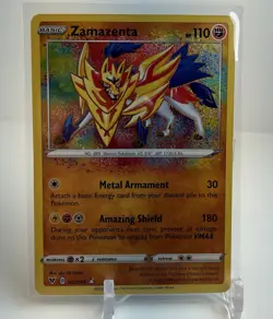 Zamazenta 102/185 Amazing Rare Vivid Voltage Pokemon 2020 - Image 1