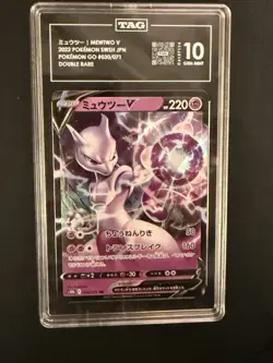 TAG 10 Pokemon TCG Mewtwo V 030/071 S10b Pokemon GO Double Rare Holo Japanese - Image 1