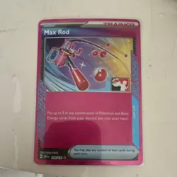 Pokemon TCG Max Rod 116/131 Ace Spec Plasma Blast Trainer-Item Holo English - Image 1