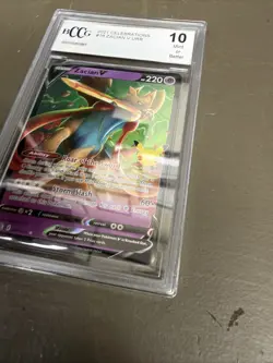 2021 POKEMON CELEBRATIONS ZACIAN V 016/025 BCCG 10 SLAB GRADED - Image 3