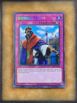 Yugioh Imperial Order PSV-EN104 Secret Rare 25th Anniversary NM - Image 1