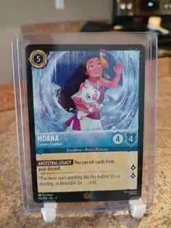 Disney Lorcana Moana Curious Explorer 155/204 Winterspell Legendary (LP/NM) - Image 1