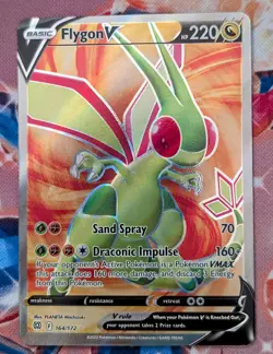 Pokemon Brilliant Stars Full Art Ultra Rare Holo Card Flygon v 164/172 NM - Image 1