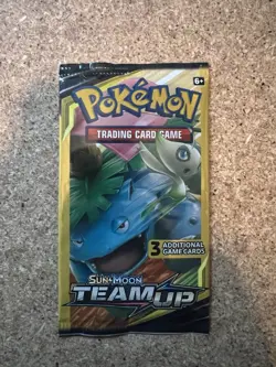 Pokemon TCG Team Up Mini Booster Pack 3 Card Venusaur Celebi Art Factory Sealed - Image 1