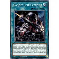 Ancient Gear Catapult LDS1-EN089 Yu-Gi-Oh! Card Common 1st Edition - Image 1