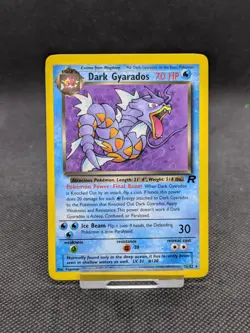 Dark Gyarados 25/82 Non Holo Team Rocket Set Rare Pokemon Card WOTC LP EXCELLENT - Image 1