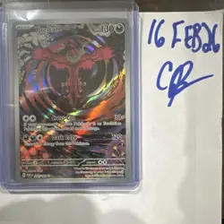Pokemon Yveltal 205/182 SV04 Paradox Rift Illustration Rare Full Art Holo 130 HP - Image 1