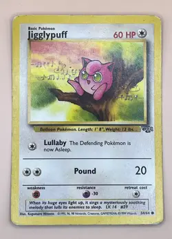 Jigglypuff 54/64 – Jungle Set (Common) – Moderately Played – Pokemon TCG - Image 1