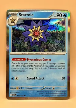 Starmie 121/165 – Scarlet & Violet 151 (Holo Rare) - NM - 2023 Pokemon TCG - Image 1