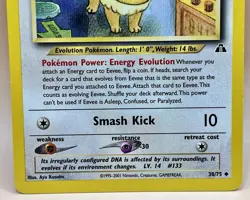 Eevee 38/75 – Neo Discovery (Unlimited) – LP – WOTC 2001 Pokemon TCG - Image 3
