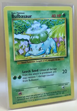 Bulbasaur 44/102 – Base Set (Common) - NM - WOTC 1999 Pokemon TCG - Image 5