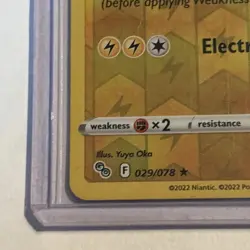 Zapdos 029/078 Pokemon GO Reverse Holo Rare Pokemon Card LP - Image 3