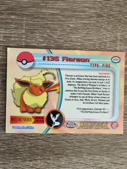 Pokemon Topps Chrome #136 Flareon - Image 2