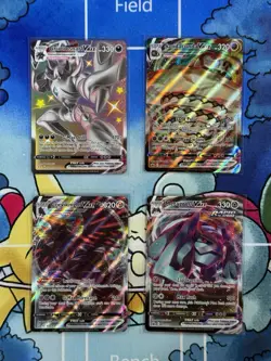 Pokemon TCG Vmax Grimmsnarl, Sandaconda, Corviknights & Metagross, Lot Of 4 - Image 1