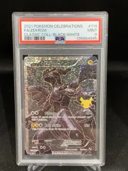 Zekrom 114/114 PSA 9 Pokemon Celebrations: Classic Collection - Image 1