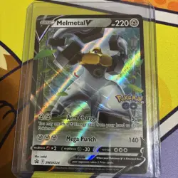 Pokemon Melmetal V SWSH224 Black Star Promo Stamped Pokemon GO - Image 1