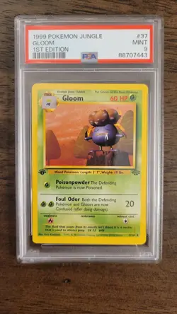 Pokemon Gloom 37/64 Jungle 1st Edition PSA 9 - Image 1
