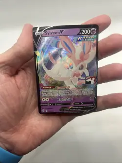 074/203 Sylveon V Prize Pack Series 1 Stamped Play Pokemon TCG Evolving Skies - Image 3