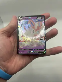074/203 Sylveon V Prize Pack Series 1 Stamped Play Pokemon TCG Evolving Skies - Image 4