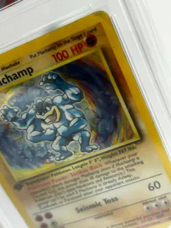 Pokemon TCG Machamp Holo Rare 1st Edition Base Set 8/102 - Image 3