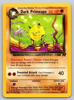 Dark Primeape - Team Rocket - Uncommon - 43/82 - Pokemon - LP Unlimited - Image 2