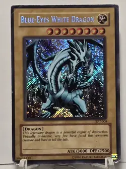 Blue-Eyes White Dragon BPT-009 Secret Rare Unlimited Edition Yugioh TCG - Image 1