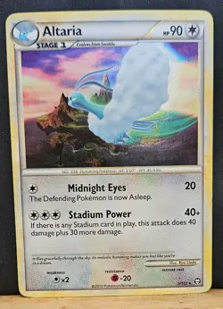 Pokemon Altaria Holo Card HS Triumphant NM-LP 2/102 - Image 1