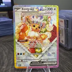 2025 Pokemon Prismatic Evolutions Eevee EX #174 UPC BLACK STAR PROMO Card - Image 1