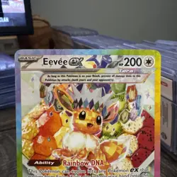 2025 Pokemon Prismatic Evolutions Eevee EX #174 UPC BLACK STAR PROMO Card - Image 2