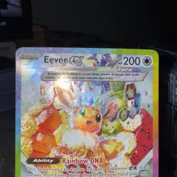 2025 Pokemon Prismatic Evolutions Eevee EX #174 UPC BLACK STAR PROMO Card - Image 5
