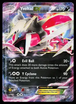 Yveltal EX XY150 Holo Black Star Promo Pokemon Card - Image 1