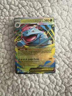 Mega Venusaur EX 003/132 Holo Rare Pokemon Card TCG Mega Evolutions - Image 1