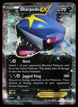 Sharpedo EX 91/160 Holo XY Primal Clash Pokemon Card - Image 1
