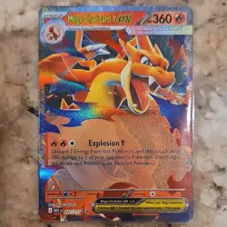 Pokemon Mega Charizard Y EX Holo Rare Card 022/217 ASC - Image 1