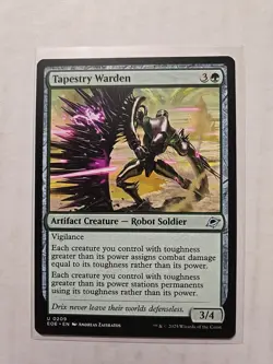 Tapestry Warden - Edge of Eternities - NM - Uncommon - Artifact Creature - Image 1